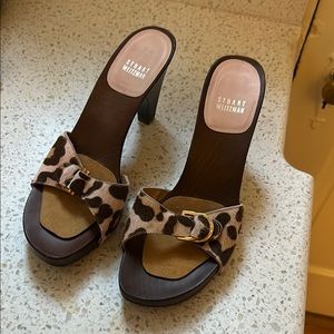 Stuart Weitzman Leopard pink and brown Print Women's Heels